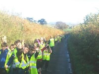 Llangrove school enjoy Children in Need ramble