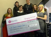 Monmouth lady golfers raise charity cash for St David’s Hospice Care