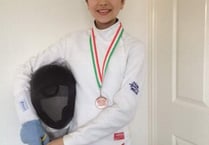 Young fencer invited to join Wales team