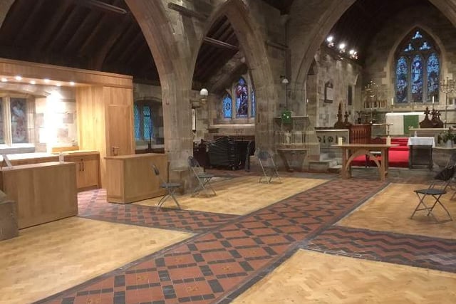 Harvest festival in new church