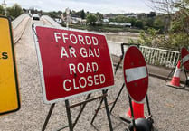 A466 roadworks delayed following rockfalls