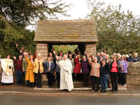 Mitchel Troy Churchgoers celebrate lychgate's restoration
