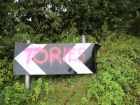 Road sign vandals strike again