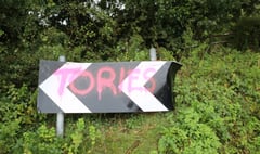 Road sign vandals strike again