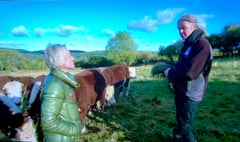 Weathergirl visits farm to see conservation in action