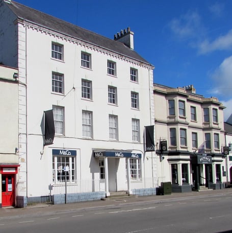 Outside of M&Co store in Monnow Street, Monmouth