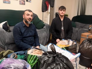 Caldicot family with relatives in earthquake disaster area make appeal for donations to help victims.