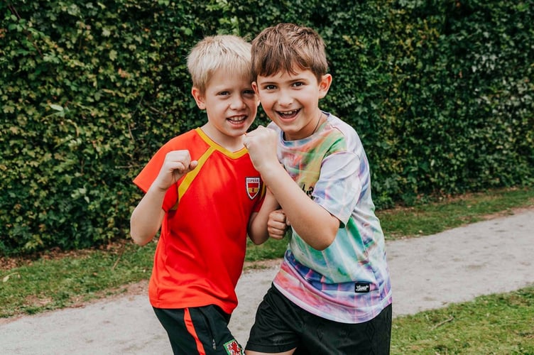 Two boys stock pic from MCC on daily mile