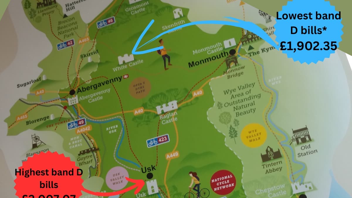 Two towns hit by highest council tax bills chepstowbeacon.co.uk