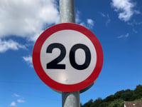 Six months from today the 20mph limit will come into force in Wales 