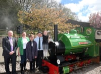 Britain's newest steam locomotive is unveiled in the Forest of Dean