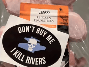River Wye campaigners flood Tesco with pleas for a cleaner river