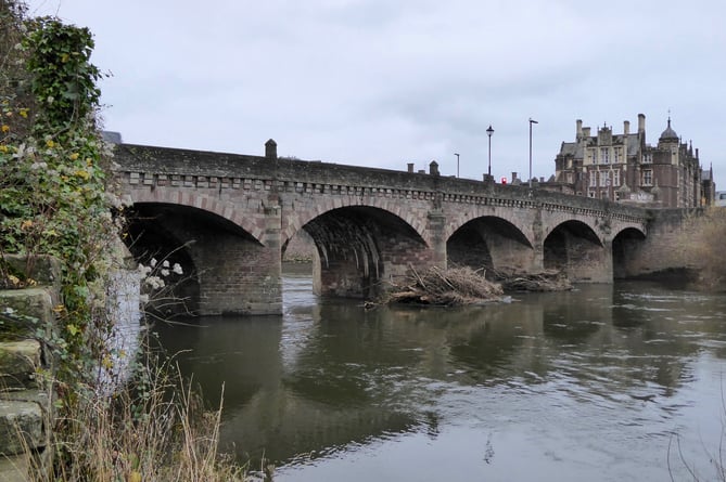 Funding has been provided for a footbridge just above the historic Wye bridge