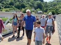 Weatherman Derek Brockway walks the Wye
