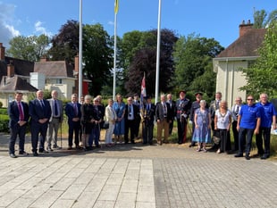The flag is raised for Armed Forces week
