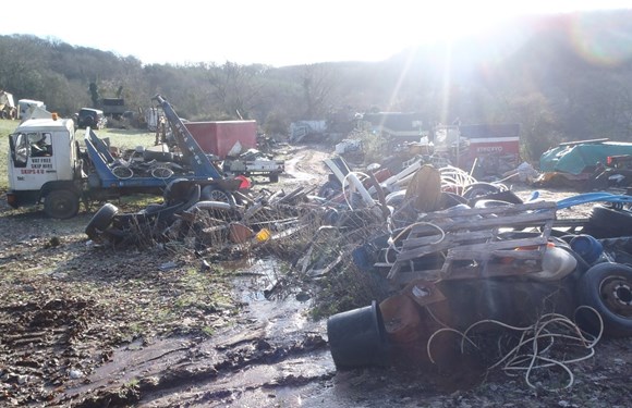 Waste found at farm