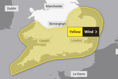 Yellow alerts for wind issued by Met Office