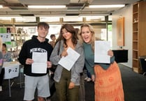 Pupils celebrate A level results