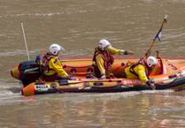 Lucky save for upturned Kayaker in Channel