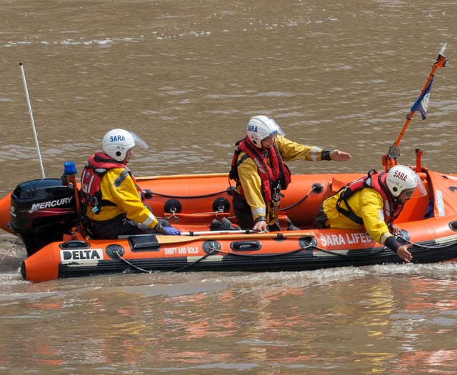 Lucky save for upturned Kayaker in Channel