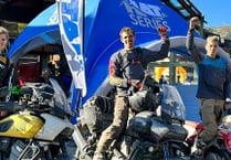 Vanessa Ruck makes history in 40-hour motorcycle 'adventour'