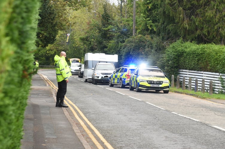 Police on Dixton Road