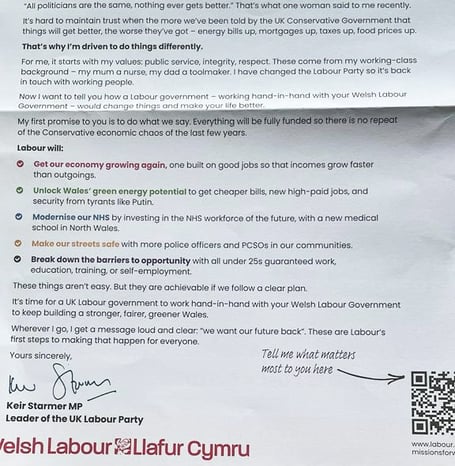 Labour leaflet