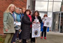 Raided animal sanctuary supporters picket Monmouthshire County Hall 