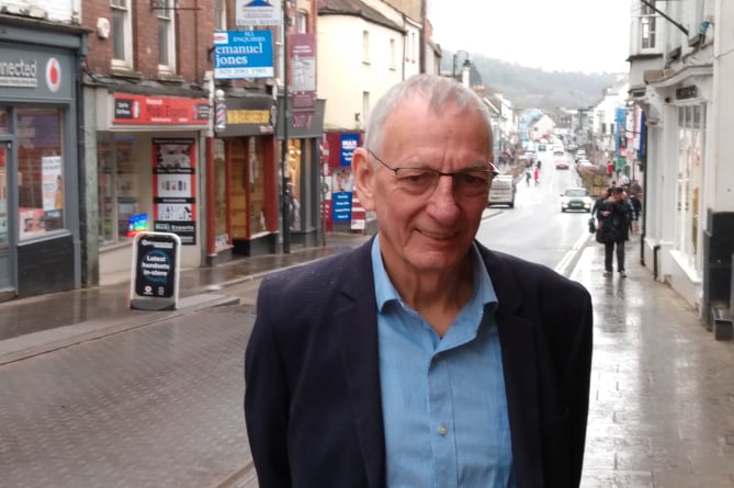 Cllr Paul Griffiths, the deputy leader of Monmouthshire County Council, pictured on Monnow Street.