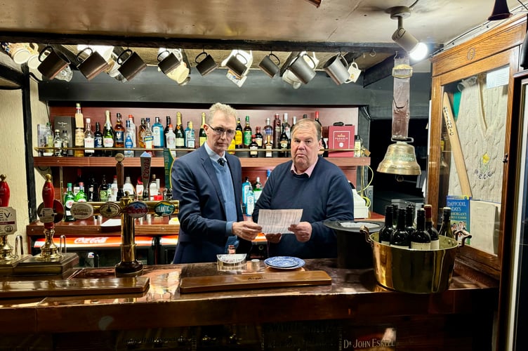 Politician visits pub