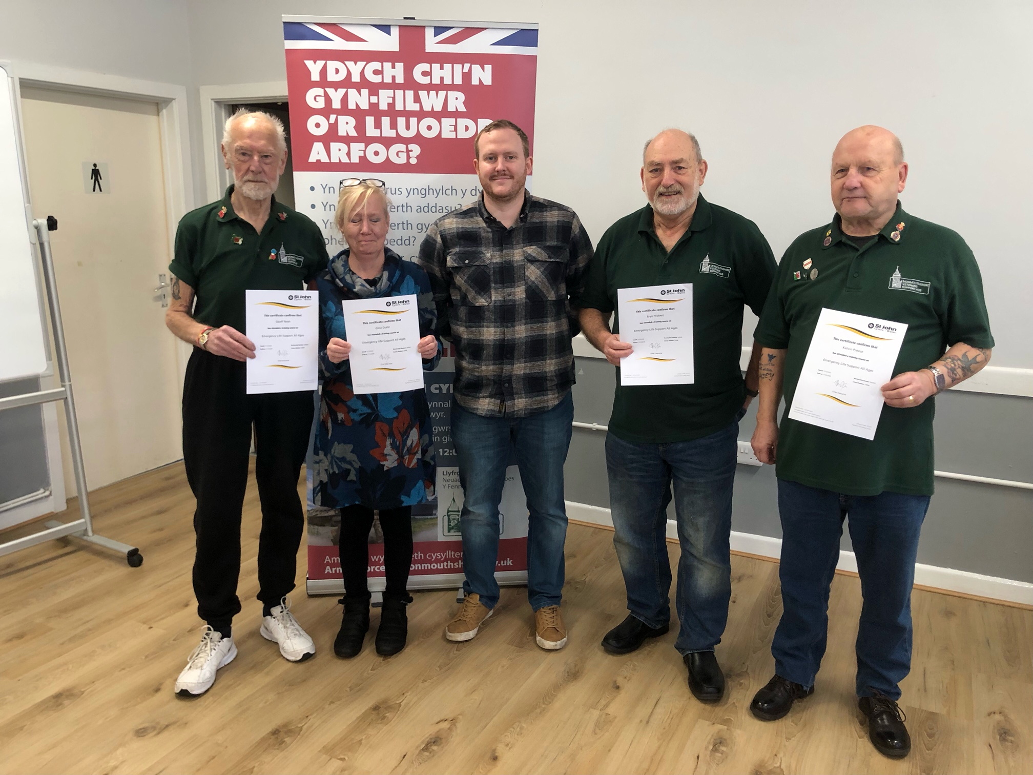 Monmouthshire veterans’ skills save life 