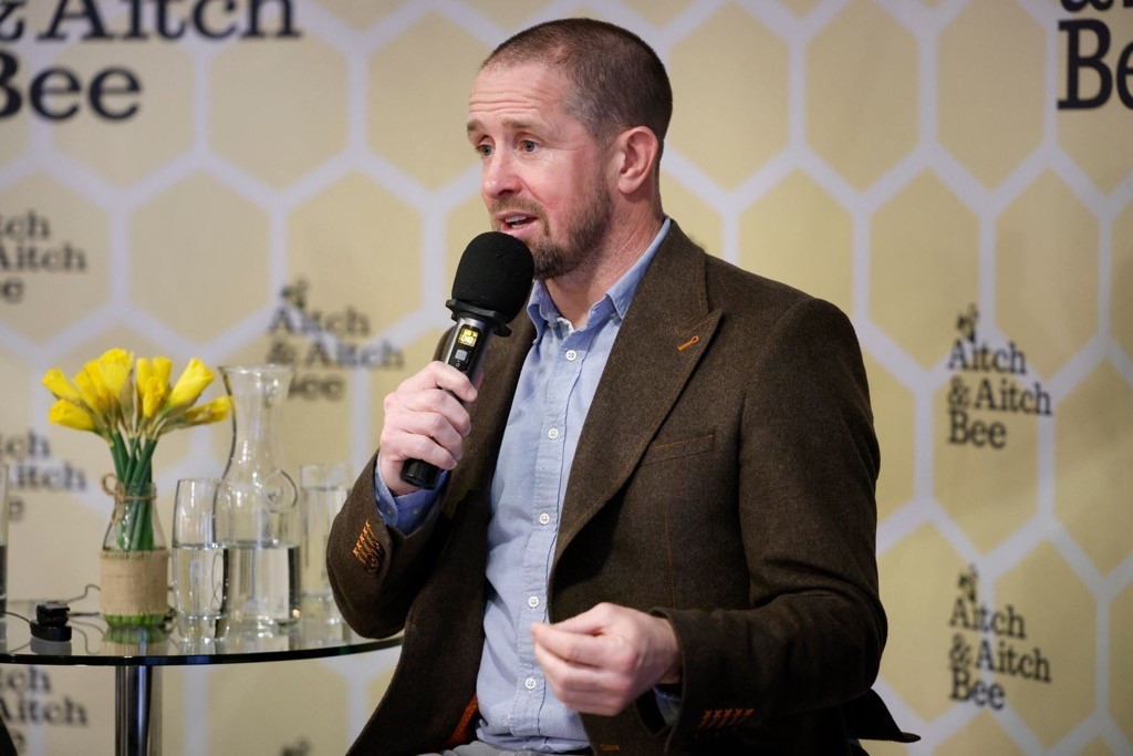 Welsh rugby star Shane Williams on stage at The Blake