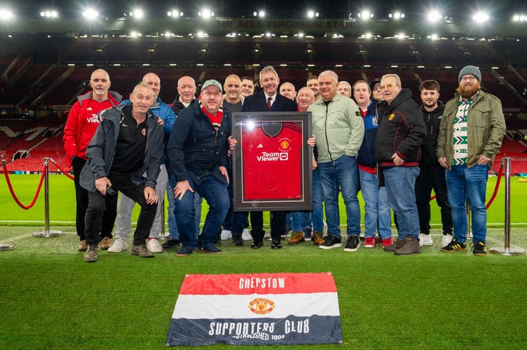 Brian Robson and the Chepstow Supporters Club