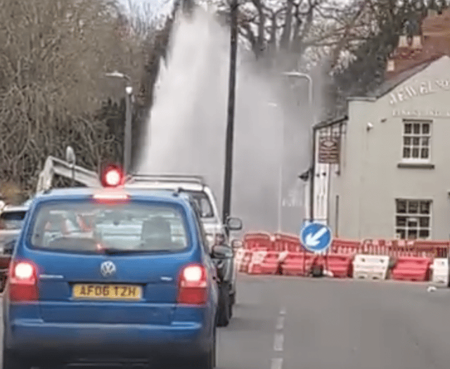 Burst water main adds to Monmouth traffic chaos