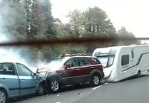 Gwent Police officer caused head-on crash while towing caravan