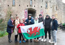 Dan starts suicide prevention awareness walk from Caldicot Castle