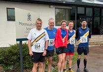 Runners rise to the challenge of the Kymin Winter Hill race