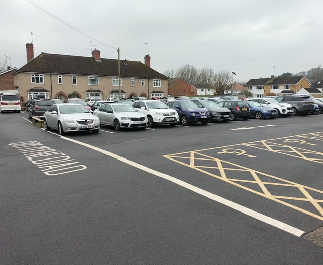 Parking deadlock for community hall users in Usk.