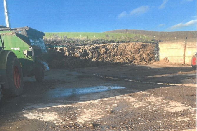 The silage pit at Keepers Lodge
