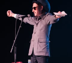 Rhyme and reason, as Godfather of Punk Poetry wings in