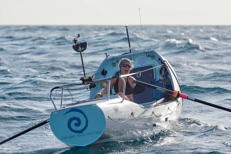 Kiko Matthews smashed the record for a solo woman rowing across the Atlantic