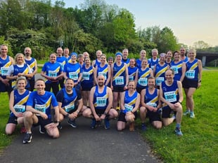 Runners in Severn-th heaven in bridge race