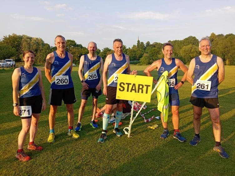 Spirits runners in the Herefordshire and Borders race