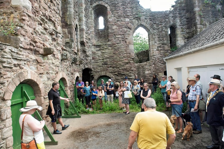 Tours of the castle keep normally closed to the public
