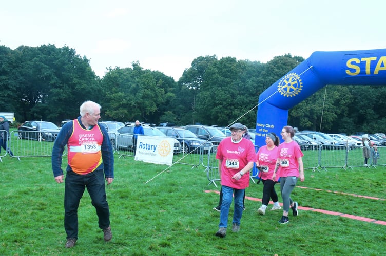 Chris Hammersley (wearing hat) with some of the other members of  Team Bry.