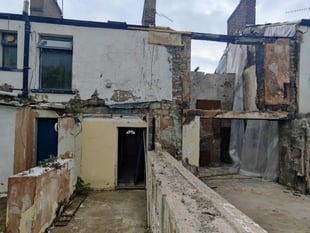 Redevelopment bid for town centre explosion house