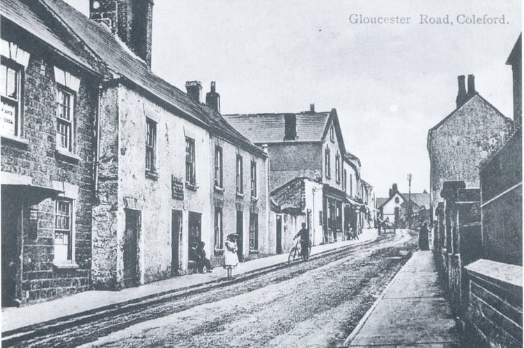 Gloucester Road in Coleford in 1910