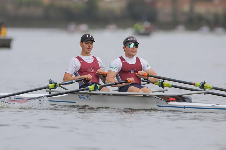 Ben Morgan and George Knight were second in the Club class in the national Pairs Head