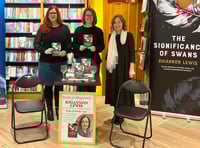 Swan-derful book launch for Rhiannon's new novel