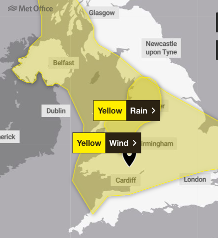 Yellow warnings
